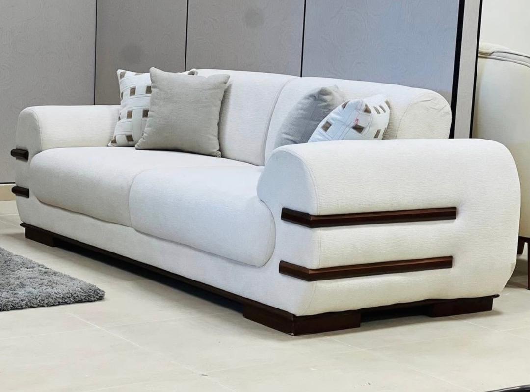 Milano White Three-Seater
