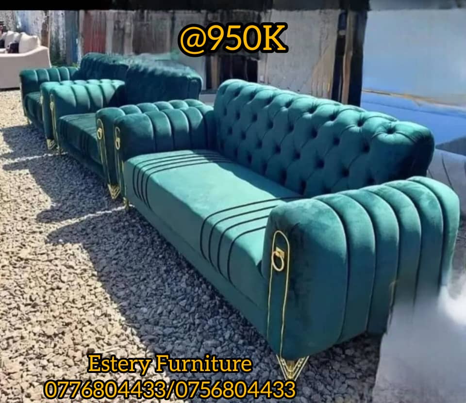 Emerald Chesterfield Sofa Set