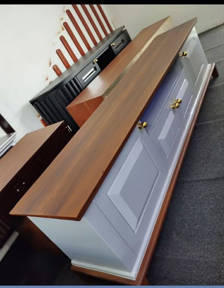 Modern Fluted TV Console