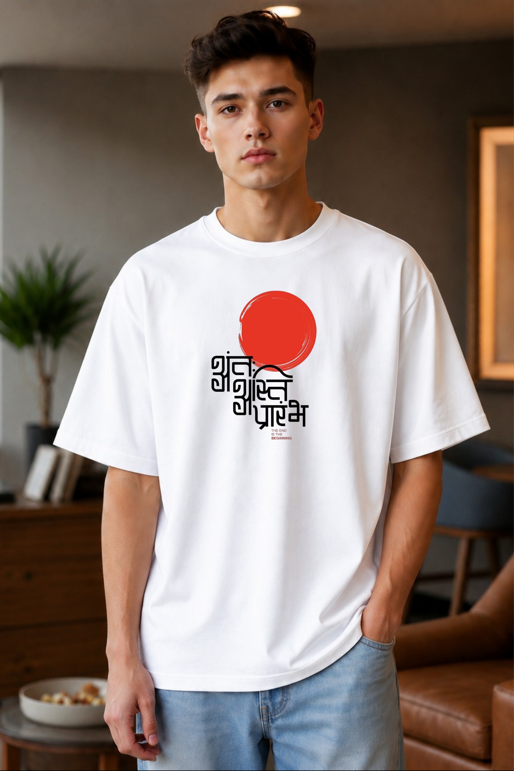 🌅 Shuru Graphic Oversized T-Shirt - Image 1