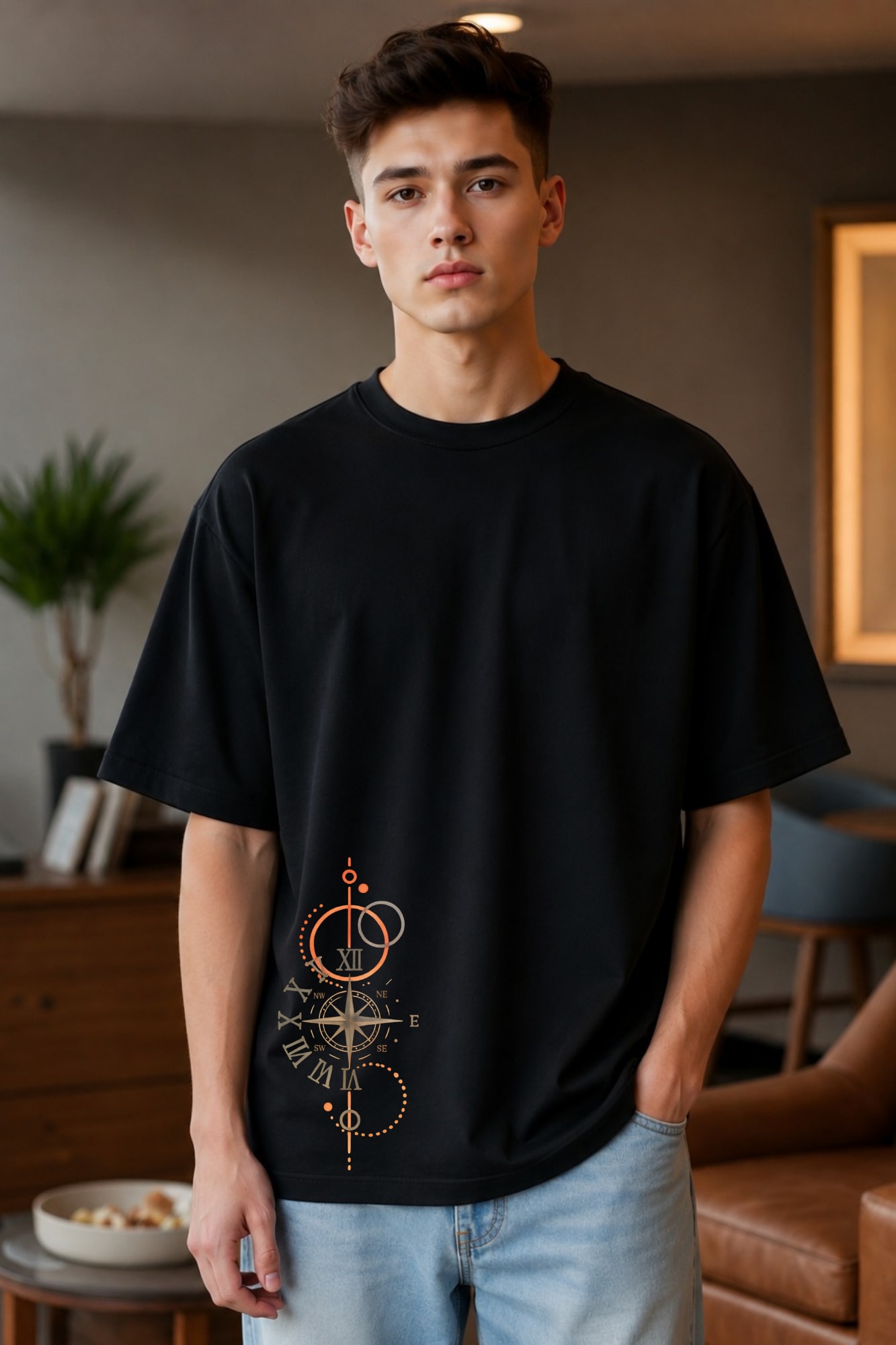 🧭Chrono Compass Oversized T-Shirt