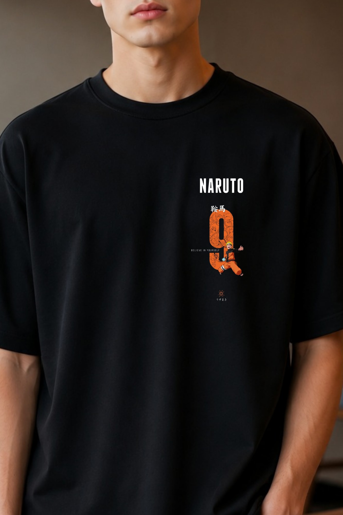 🍥 Naruto Believe in Yourself Oversized T-Shirt