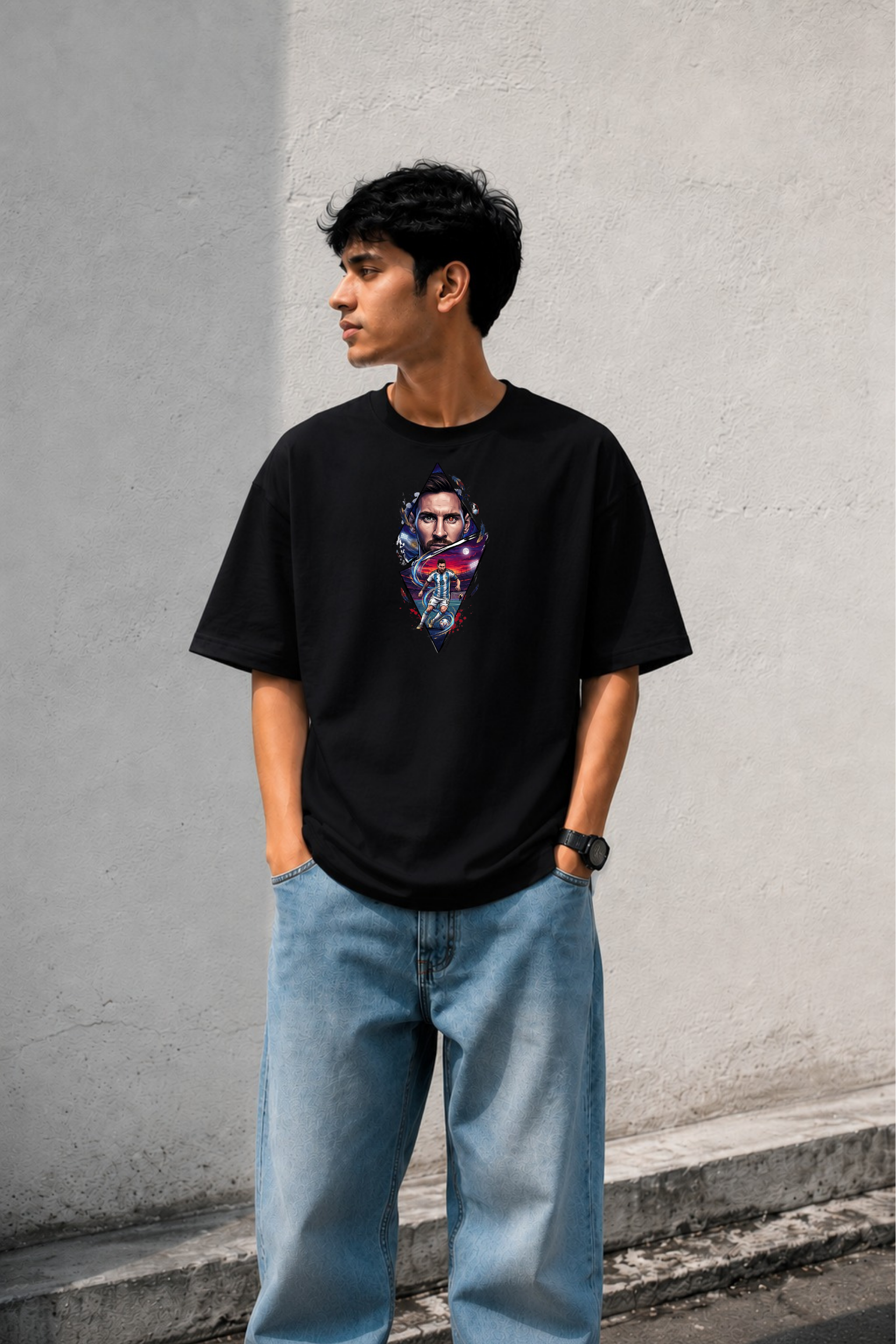GOAT Legacy Oversized Graphic T-Shirt for Men