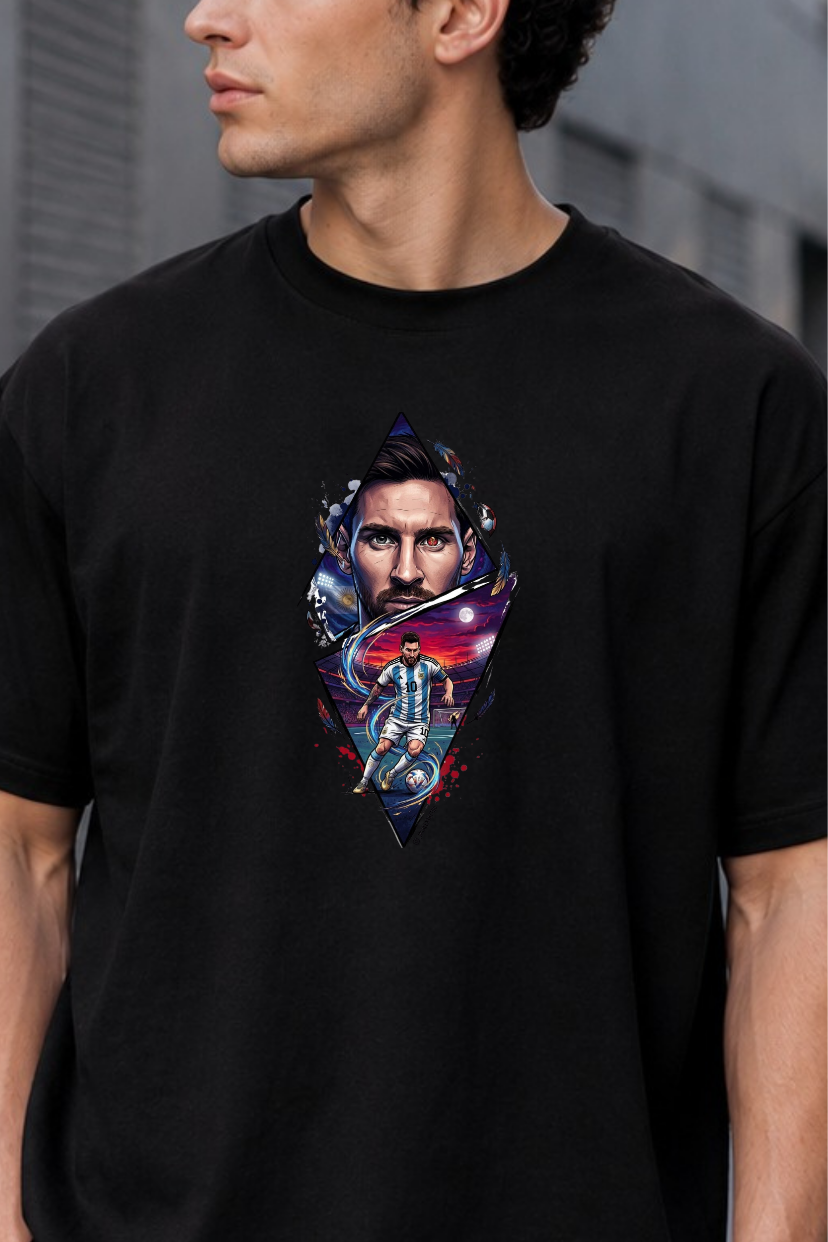 GOAT Legacy Oversized Graphic T-Shirt for Men alternate