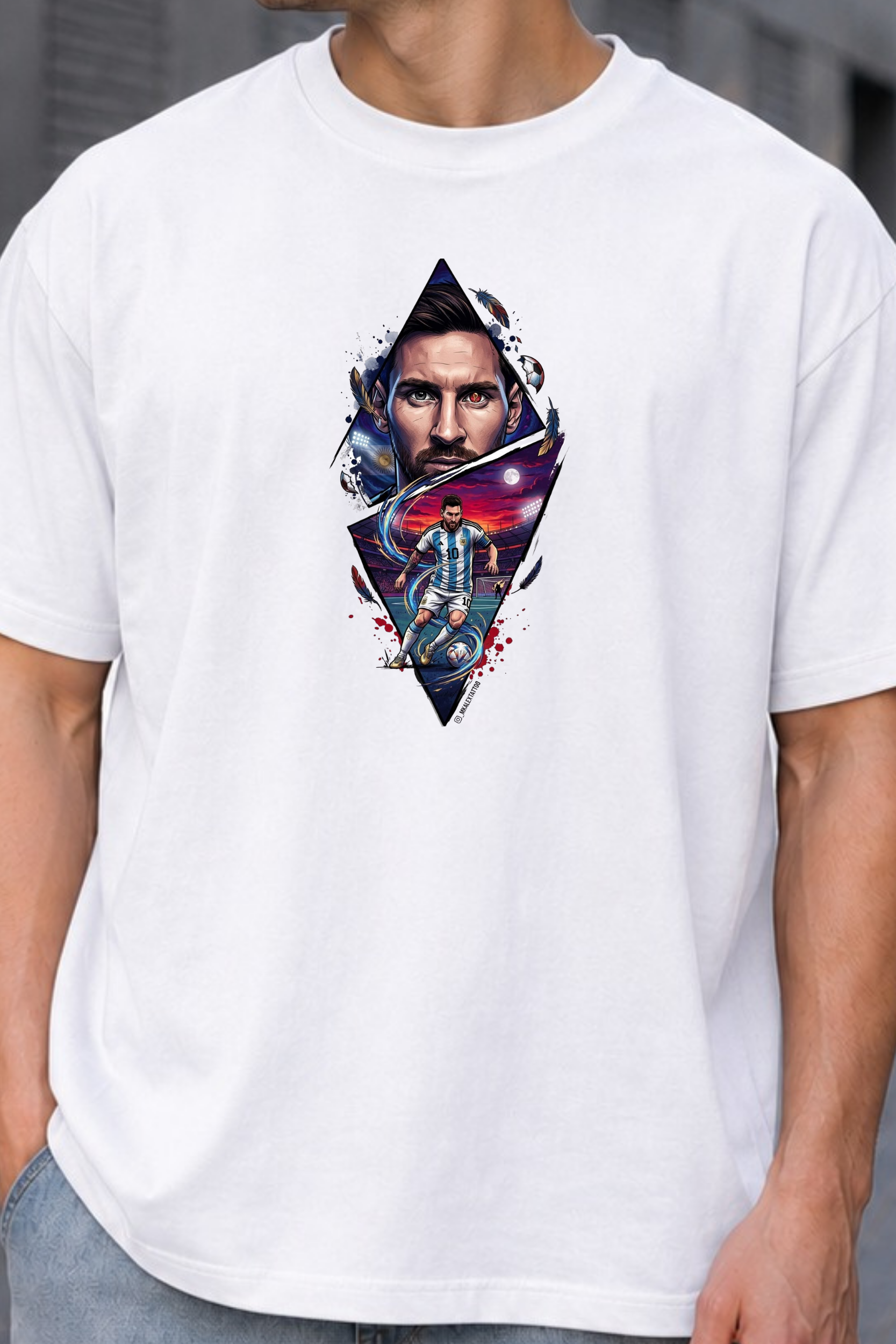 GOAT Legacy Oversized Graphic T-Shirt for Men - Image 1