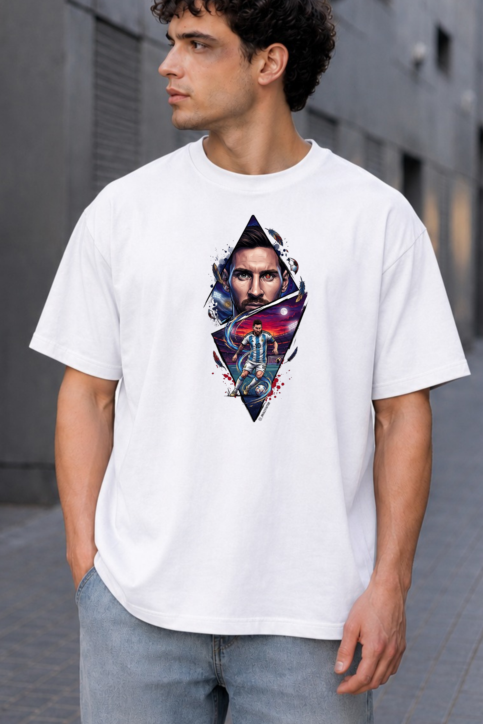 GOAT Legacy Oversized Graphic T-Shirt for Men thumbnail 2