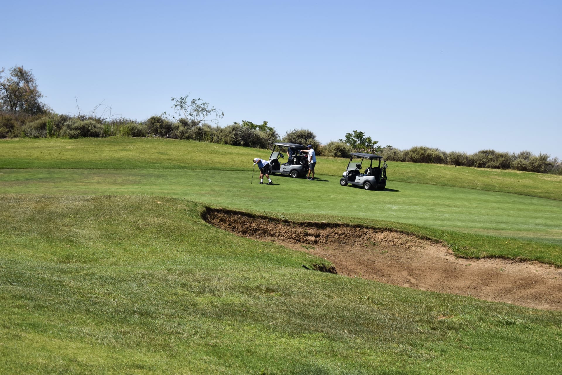 Players tee off at the Armenz Legacy Classic in Beaumont, CA