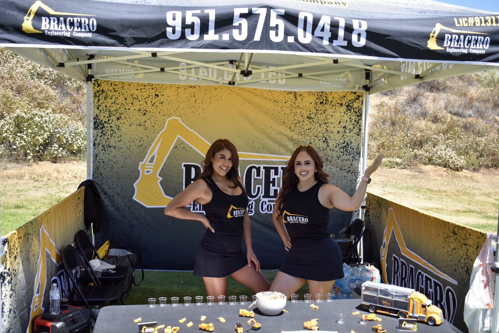 Sponsor activation at Morongo Golf Club during the Armenz Legacy Classic
