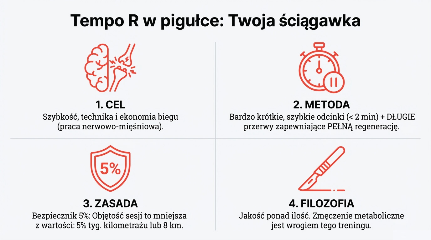 Karta podsumowująca Tempo R