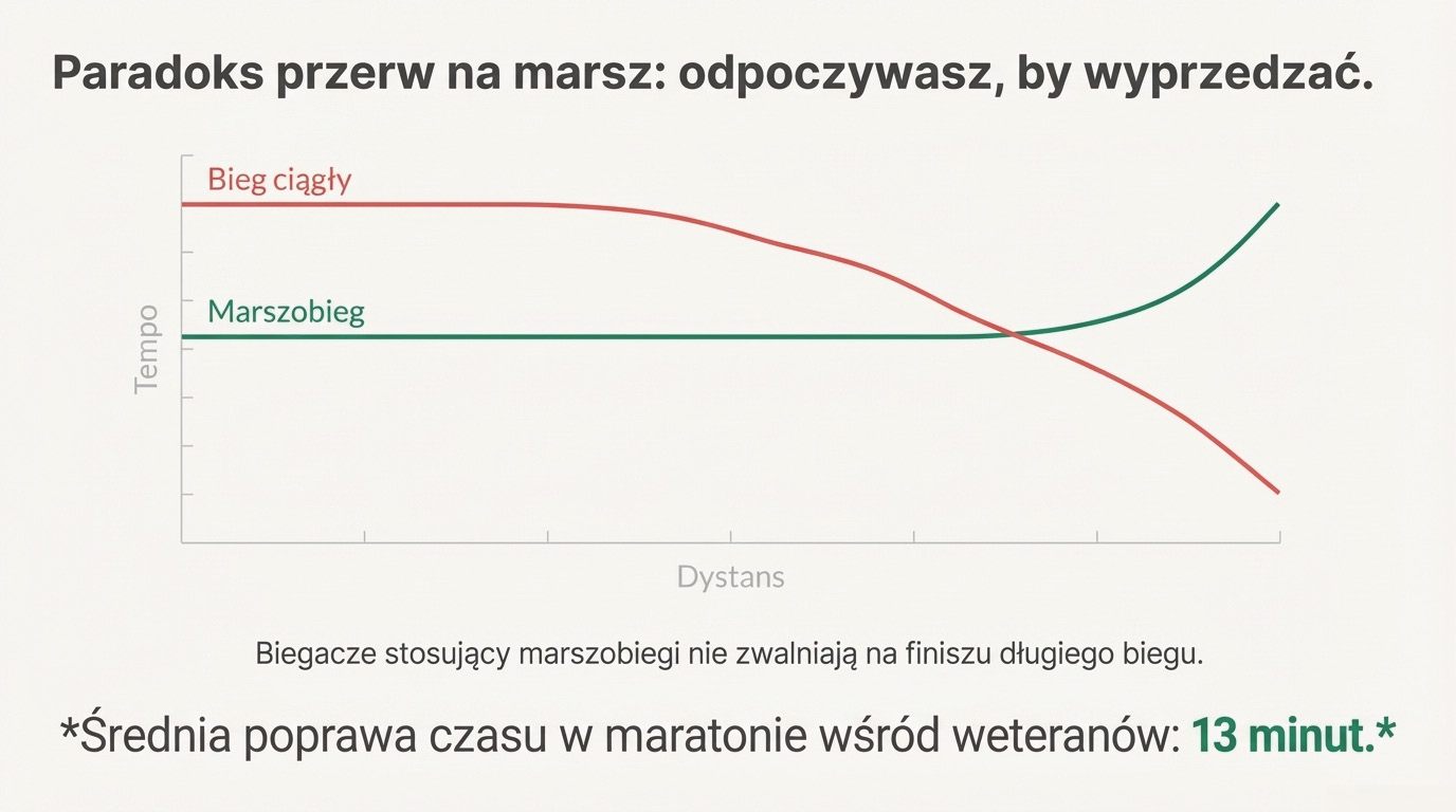 Wykres: Bieg ciągły vs Marszobieg