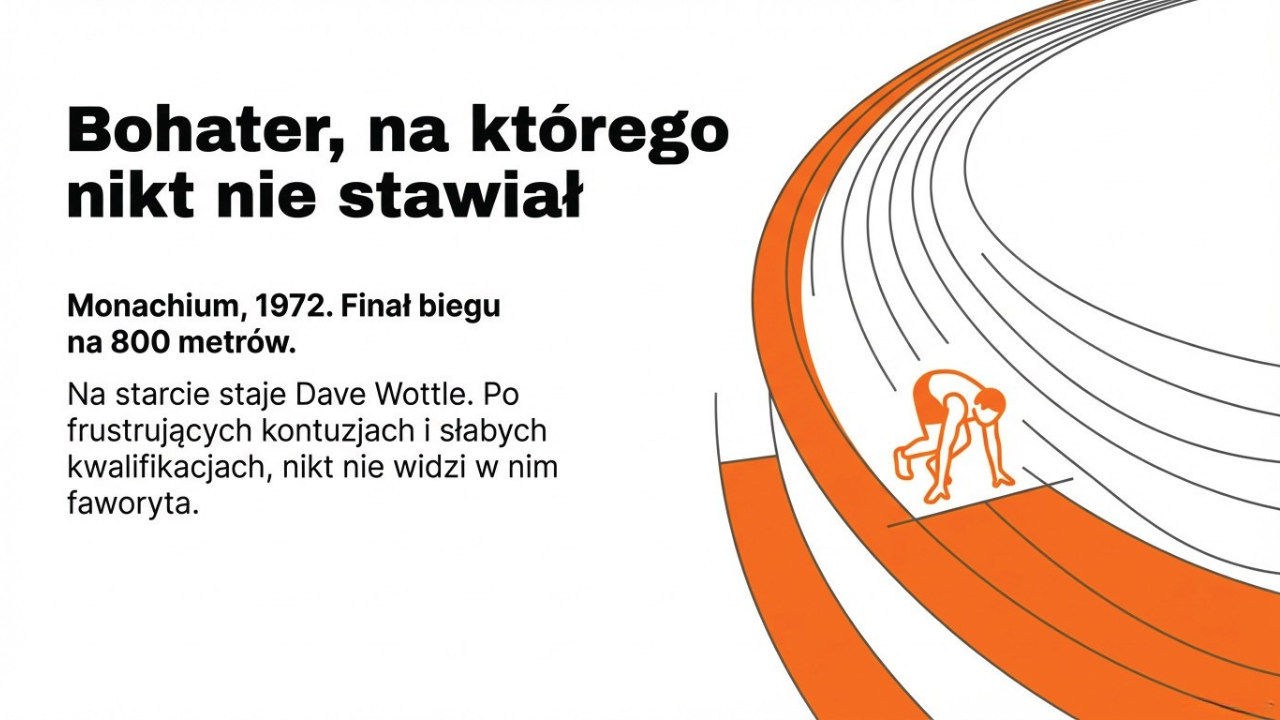 Dave Wottle przed startem