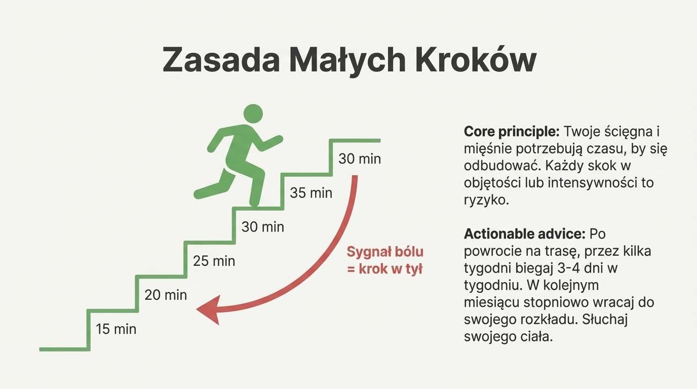 Zasada małych kroków przy powrocie do biegania