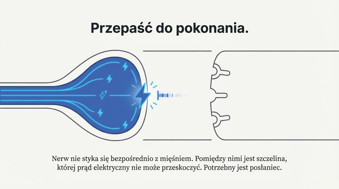 Szczelina między nerwem a mięśniem