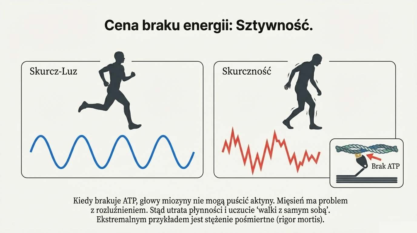 Sztywność mięśnia spowodowana brakiem ATP
