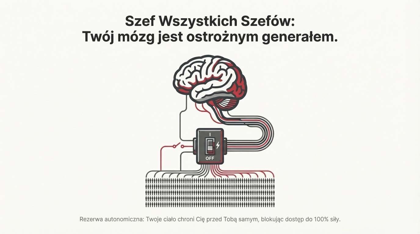 Mózg blokujący dostęp do 100% siły mięśni