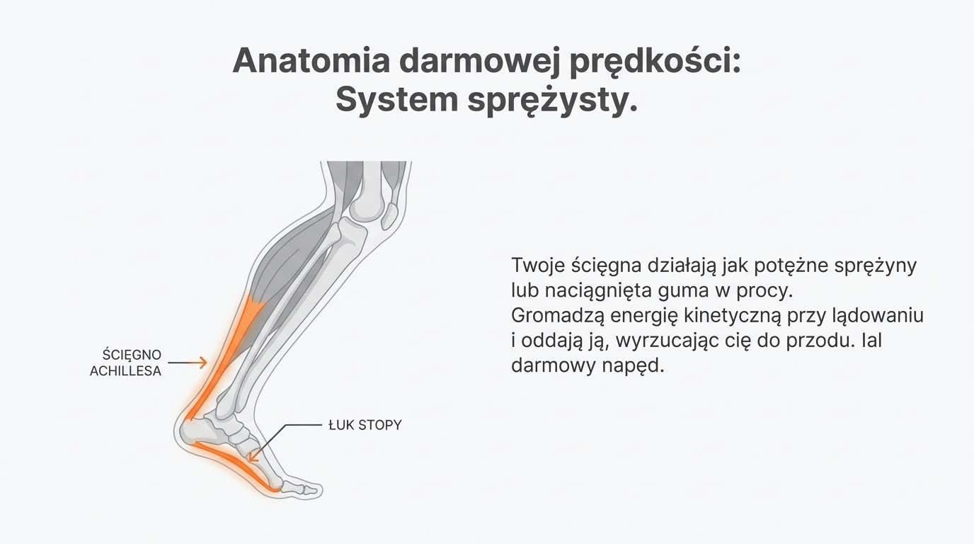 Ścięgno Achillesa i łuk stopy jako naturalne sprężyny