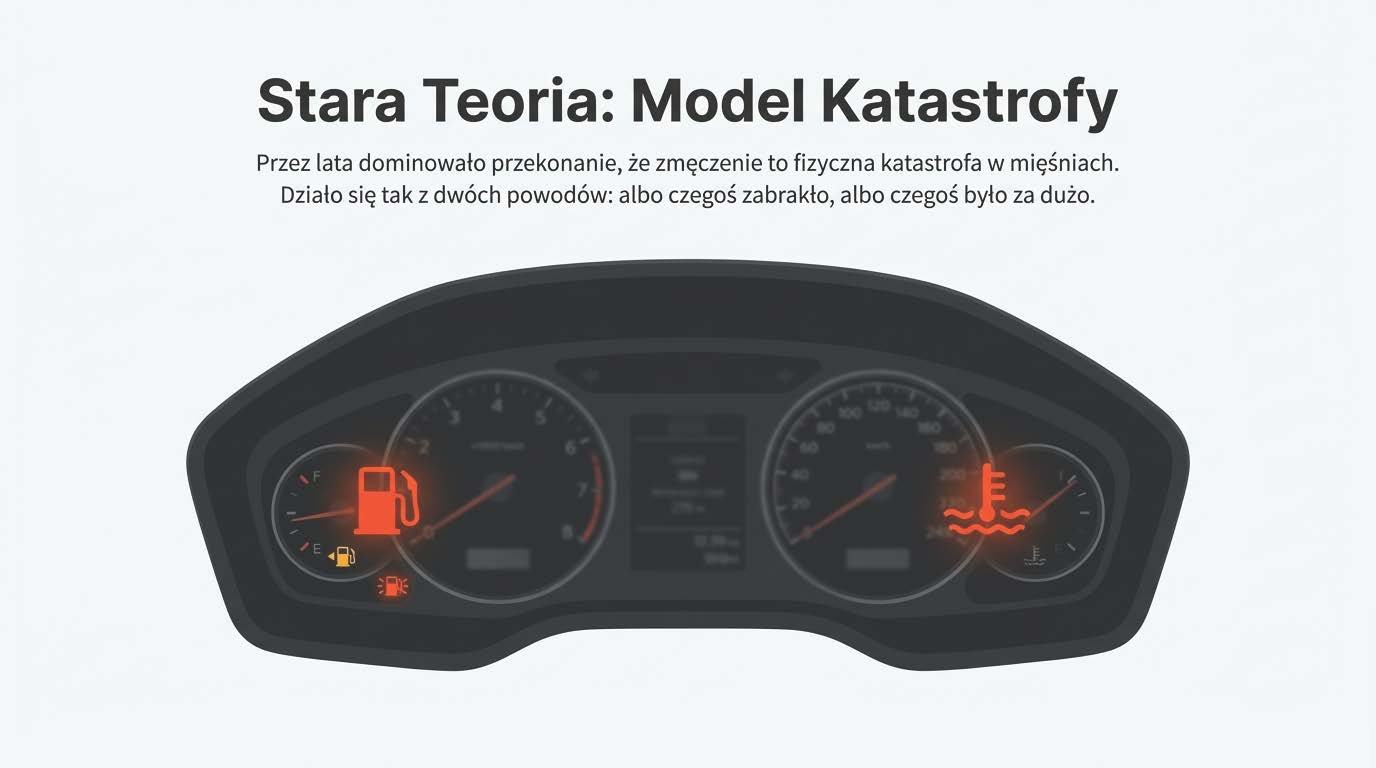 Deska rozdzielcza sygnalizująca brak paliwa i przegrzanie