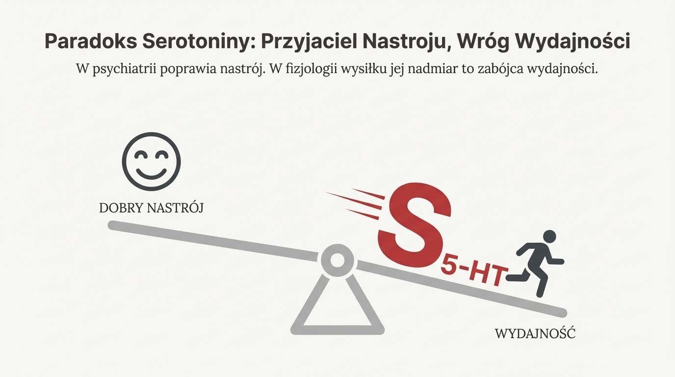 Wysoka serotonina oznacza niżą wydajność w sporcie