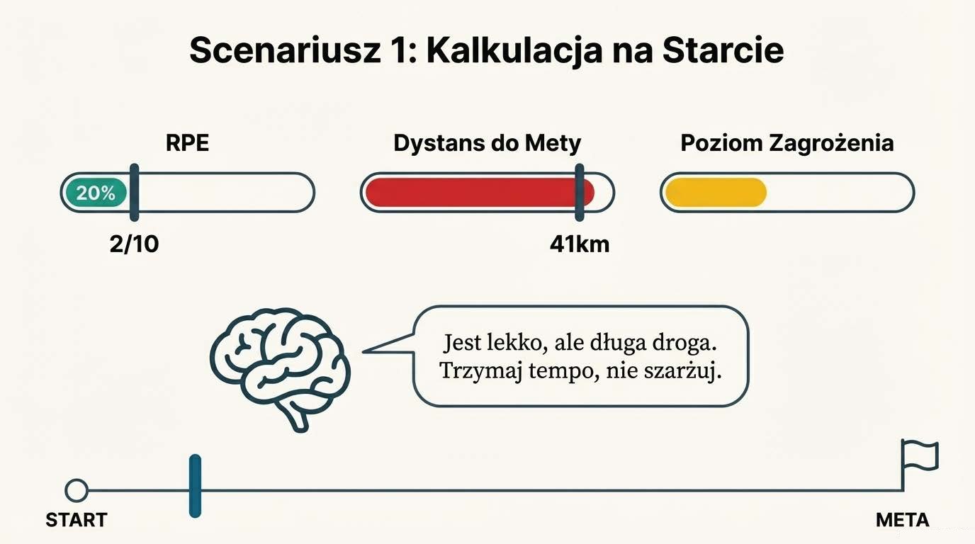 Równanie mózgu określające poziom zagrożenia
