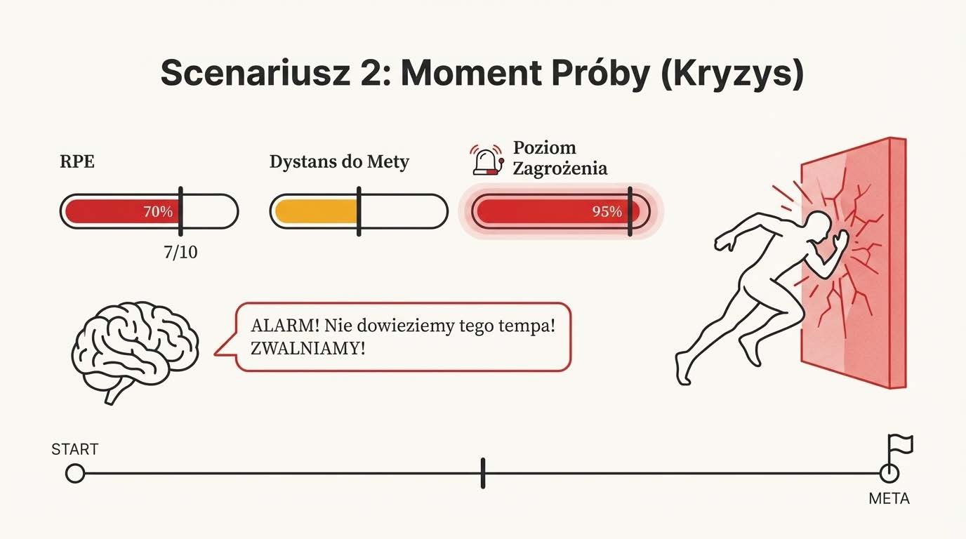 Kalkulacja zagrożenia na początku biegu