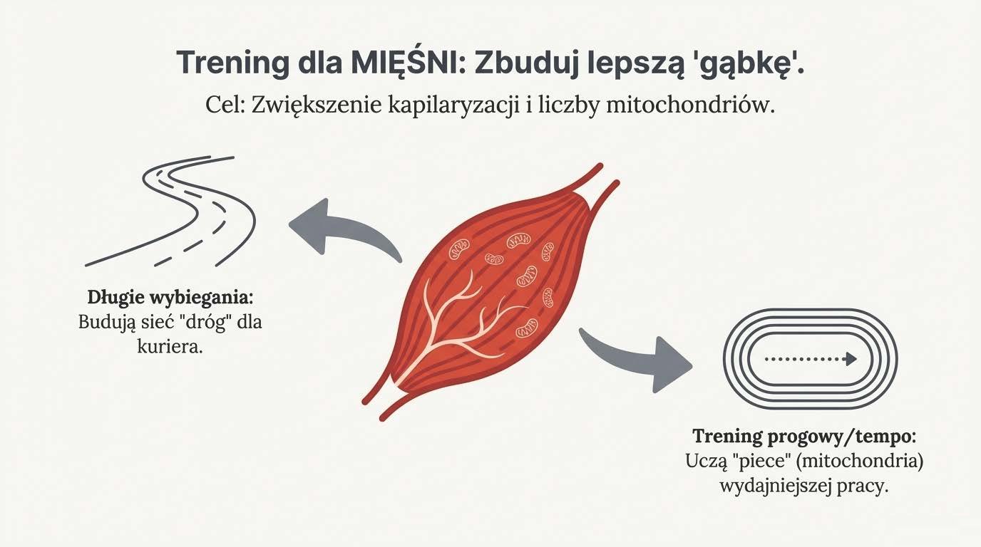Długie wybiegania budują kapilary w mięśniach