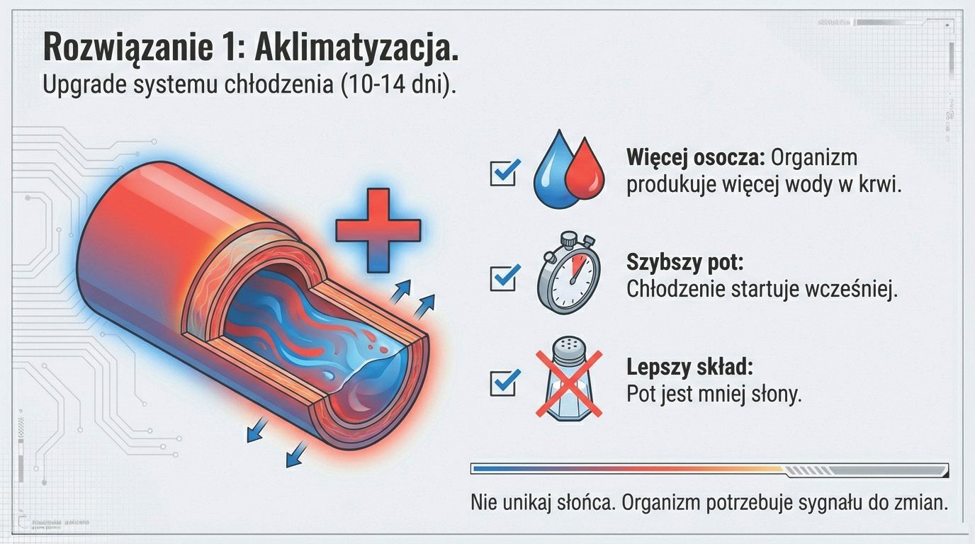 Pre-cooling - schłodzenie z 37 do 36 stopni daje bufor 1 stopnia