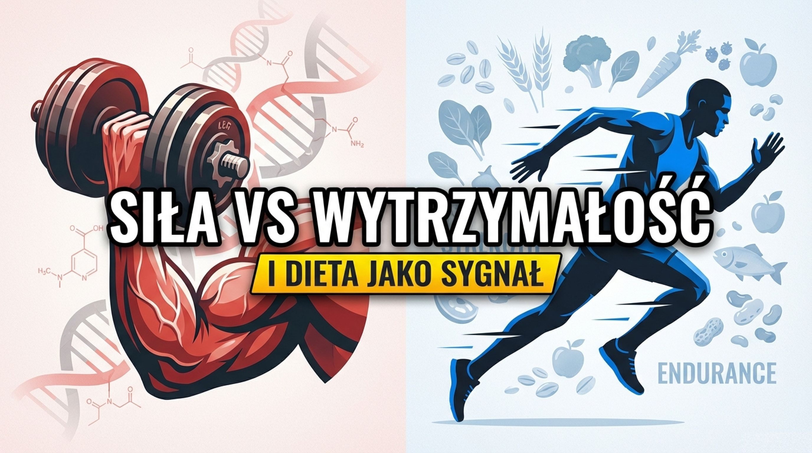 Siła kontra wytrzymałość i dieta jako sygnał