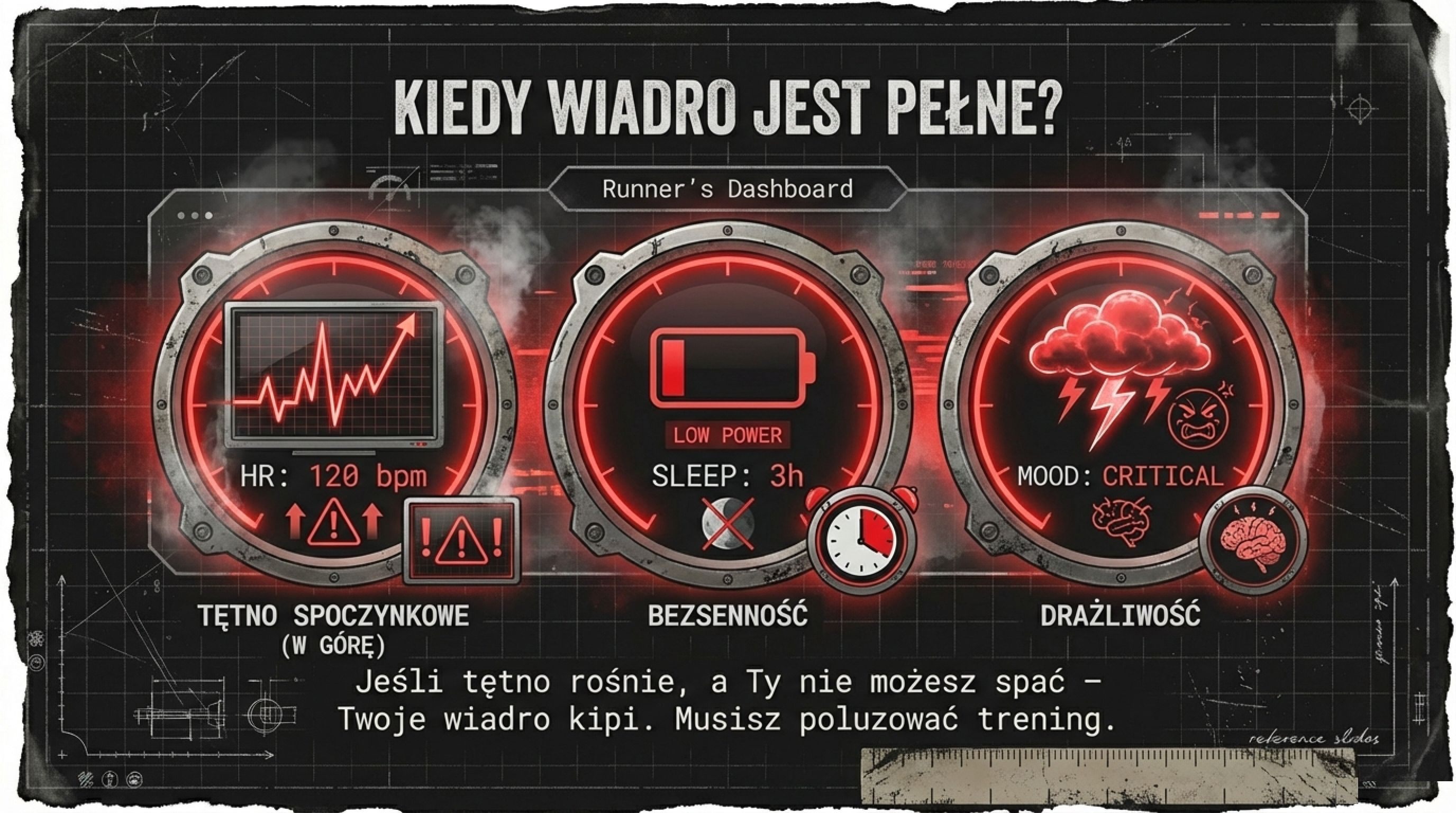 Sygnały pełnego wiadra - rosnące tętno spoczynkowe, bezsenność, drażliwość