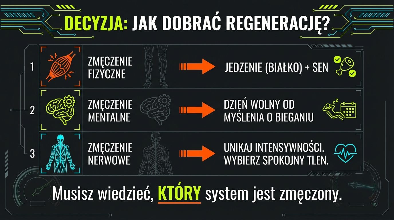 Decyzja: jak dobrać regenerację - zmęczenie fizyczne, mentalne i nerwowe wymagają innej odpowiedzi