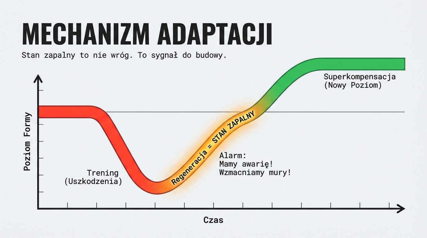 Mechanizm adaptacji - stan zapalny to nie wróg, to sygnał do budowy
