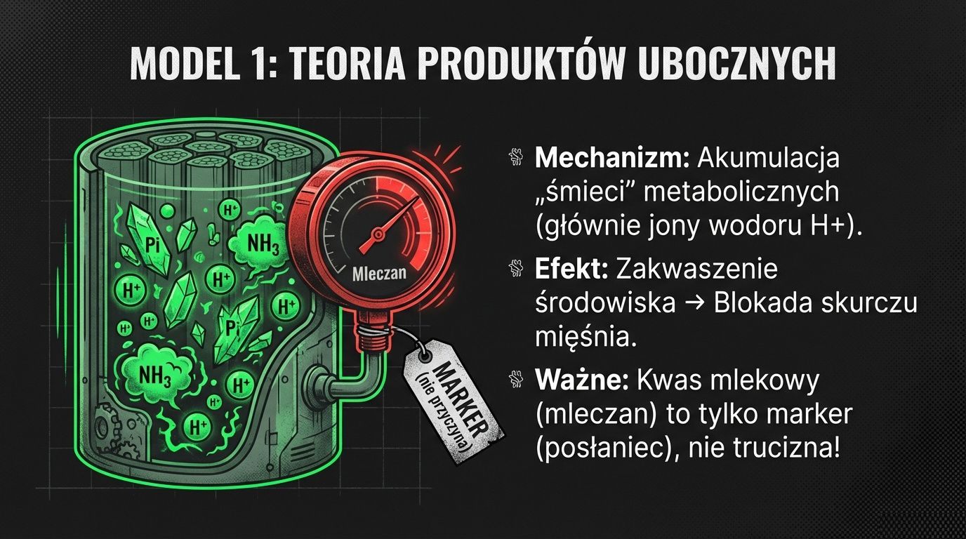 Model 1: teoria produktów ubocznych - mleczan to marker, nie przyczyna zmęczenia