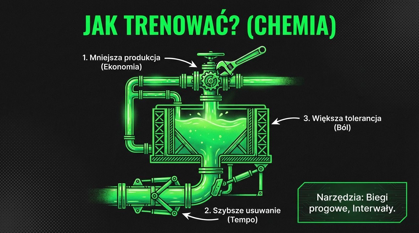 Jak trenować chemię zmęczenia - mniejsza produkcja, szybsze usuwanie, większa tolerancja