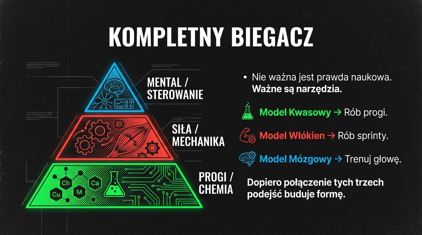 Kompletny biegacz - piramida trzech modeli: progi, siła i trening mentalny
