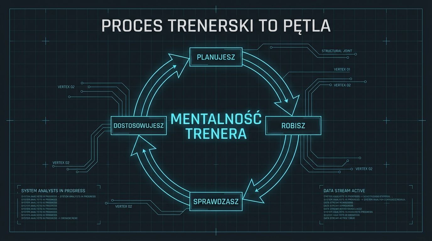 Proces trenerski to pętla - planujesz, robisz, sprawdzasz, dostosowujesz