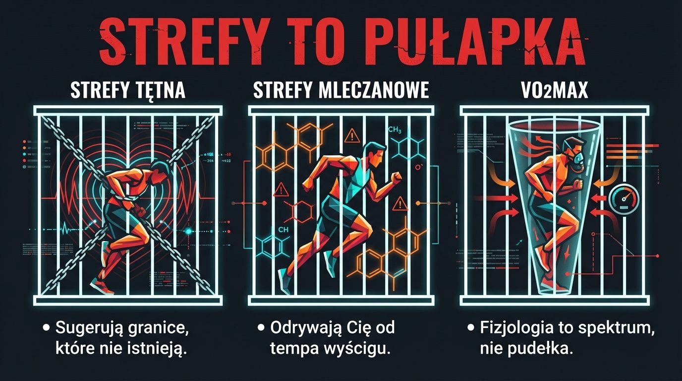 Strefy to pułapka - strefy tętna i mleczanowe sugerują granice, których nie ma
