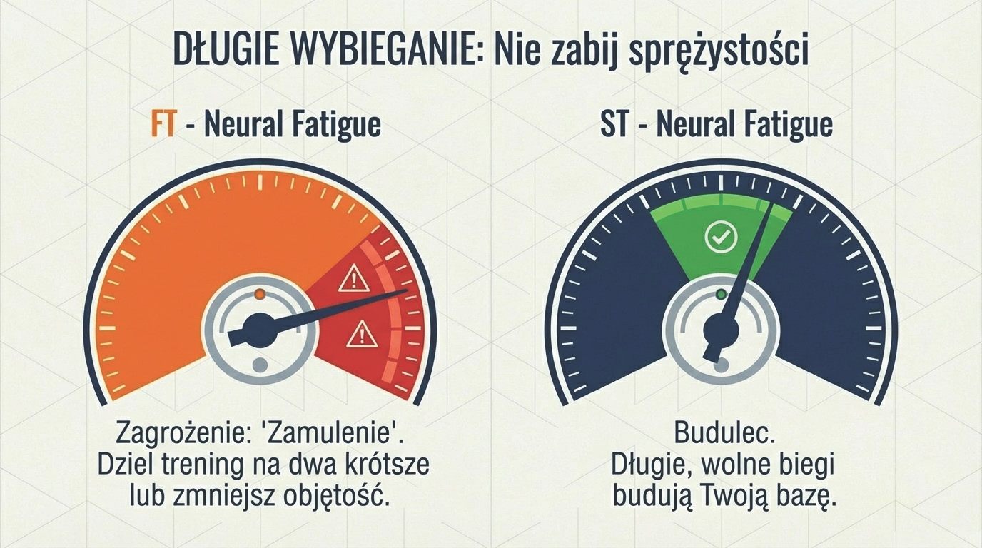Długie wybieganie - zagrożenie zamulenia dla typu szybkościowego, budulec dla typu wytrzymałościowego