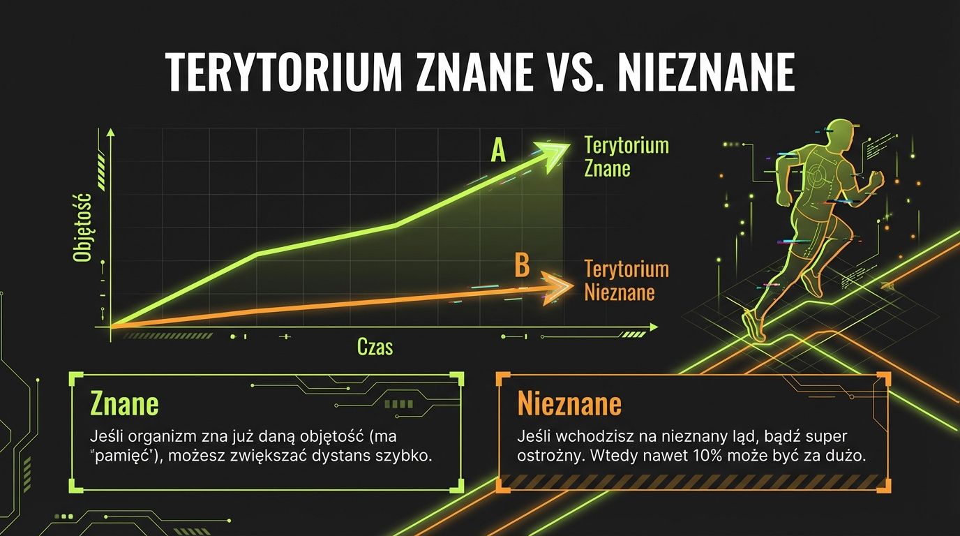 Terytorium znane kontra nieznane - jak szybko zwiększać objętość biegania