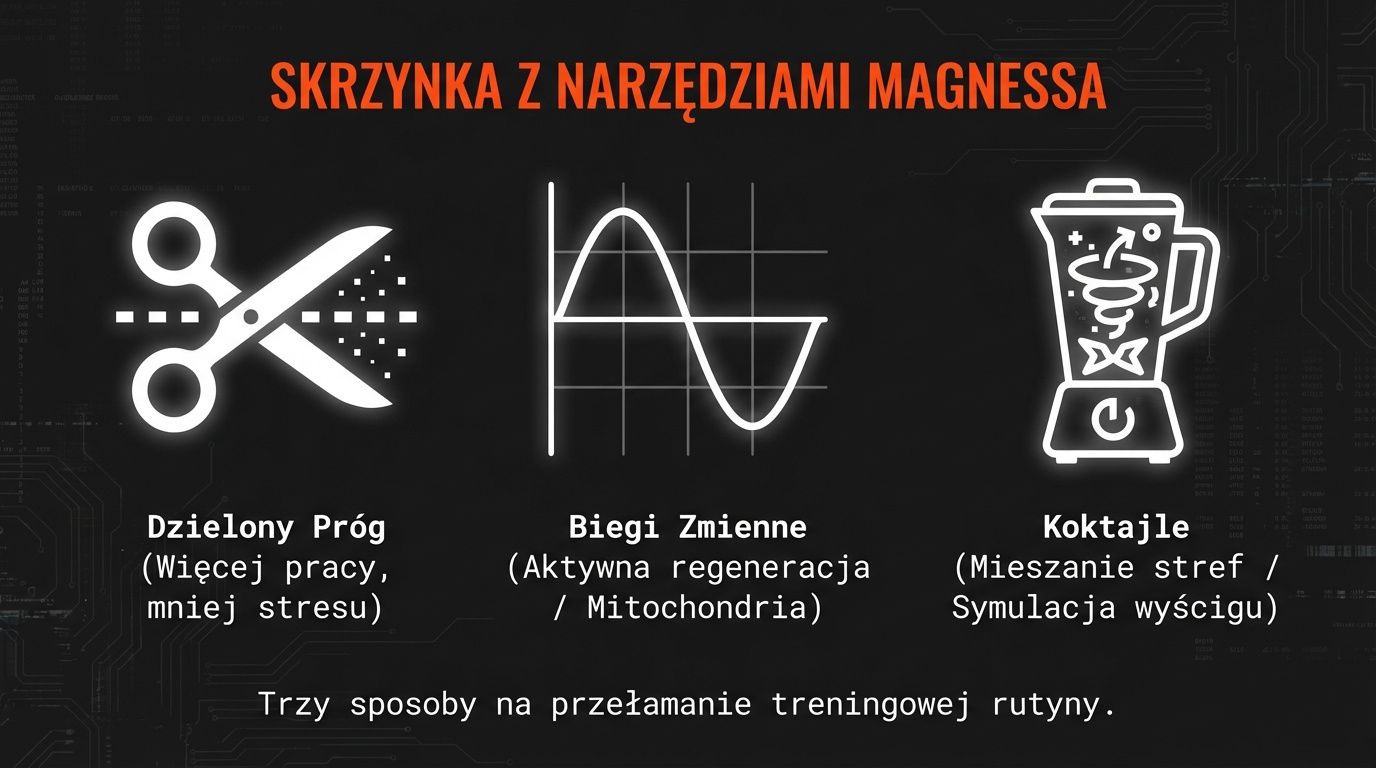 Skrzynka z narzędziami Magnessa - dzielony próg, biegi zmienne, koktajle: trzy sposoby na przełamanie rutyny