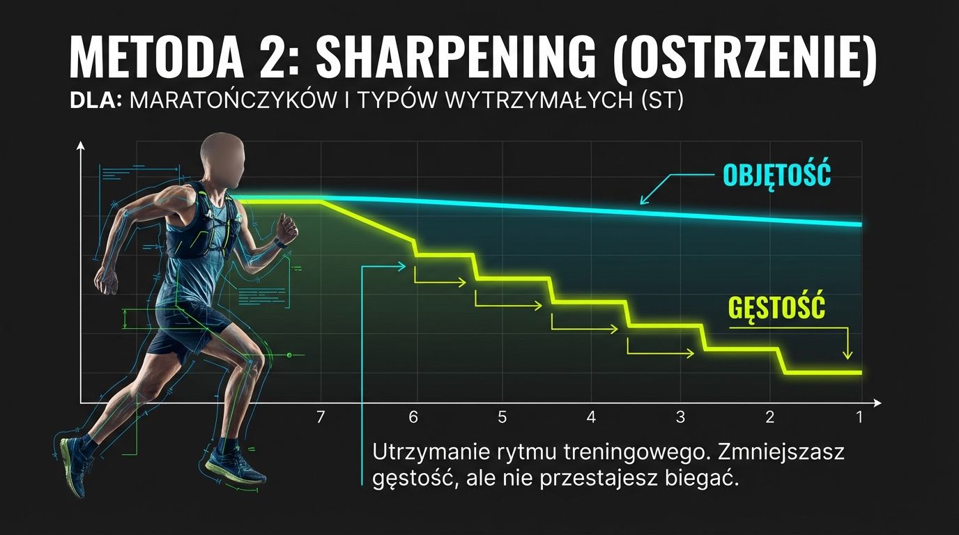 Metoda 2: sharpening dla maratończyków i typów wytrzymałych - utrzymanie rytmu treningowego