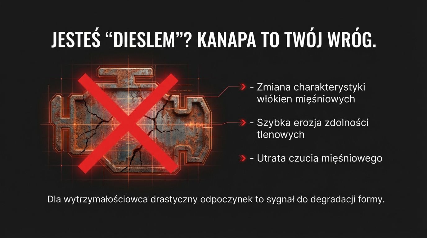 Jesteś dieslem? Kanapa to Twój wróg - zmiana charakterystyki włókien, erozja zdolności tlenowych