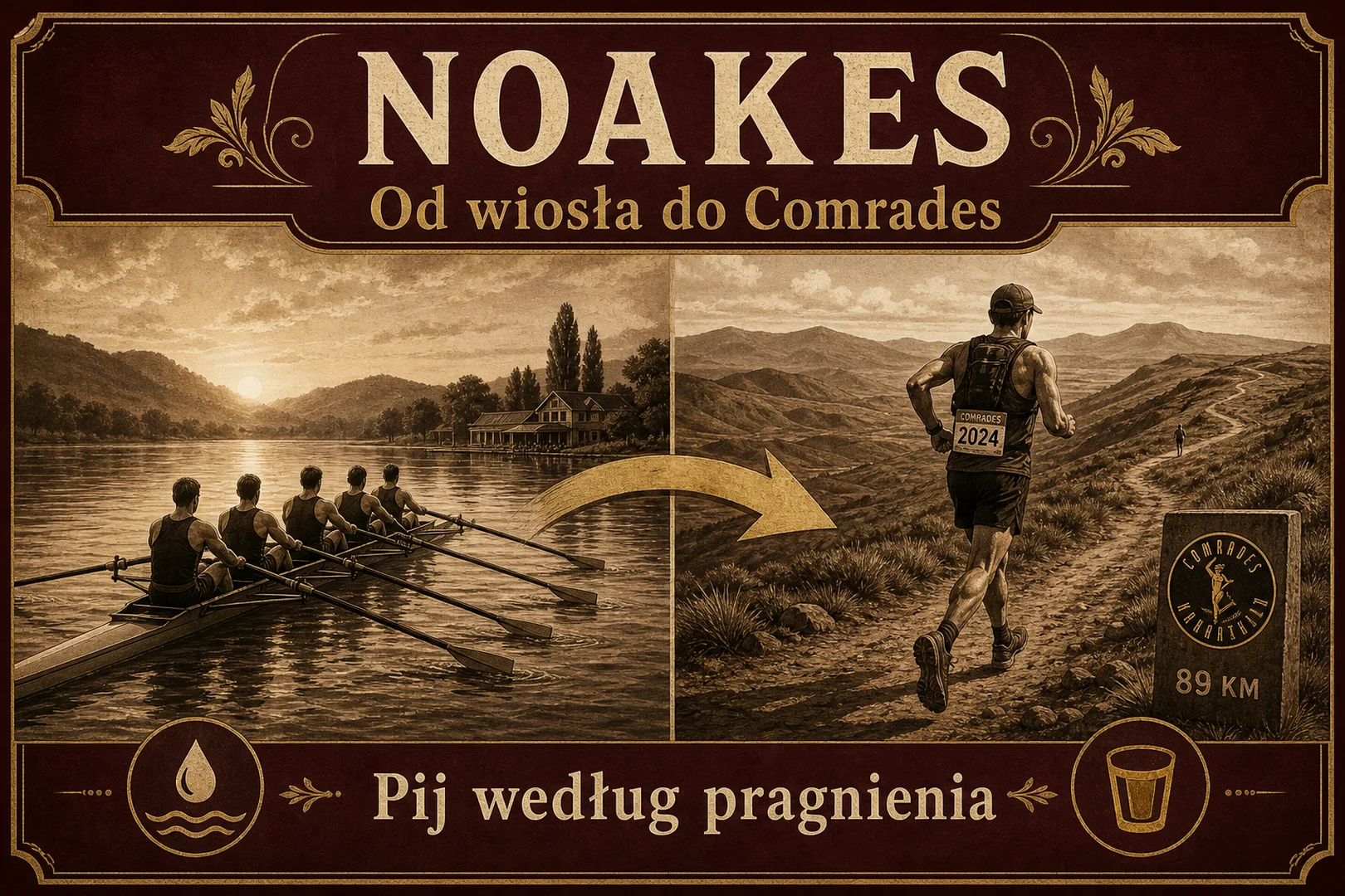 Noakes - od wiosła do Comrades, pij według pragnienia