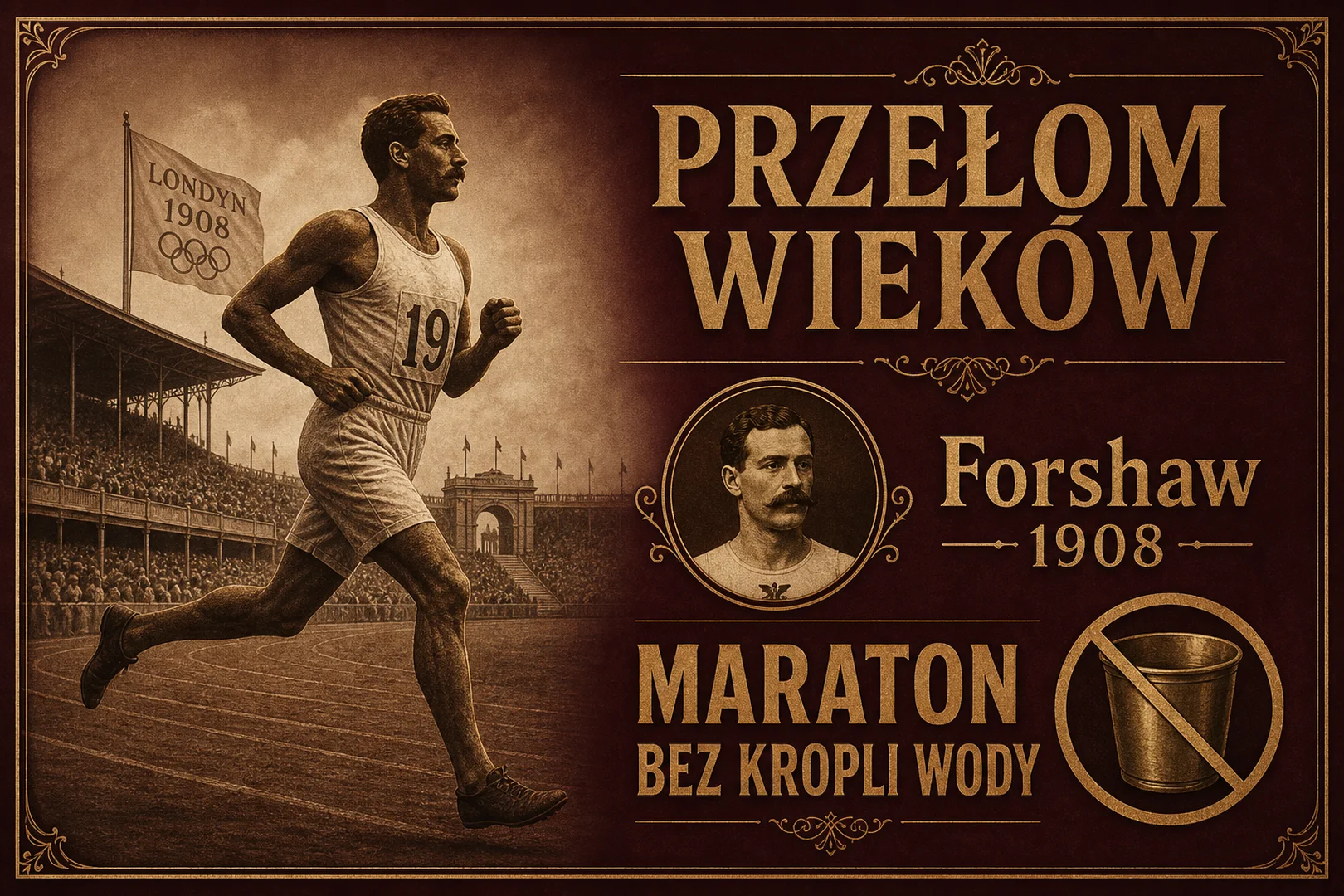 Londyn 1908 - Forshaw, maraton bez kropli wody