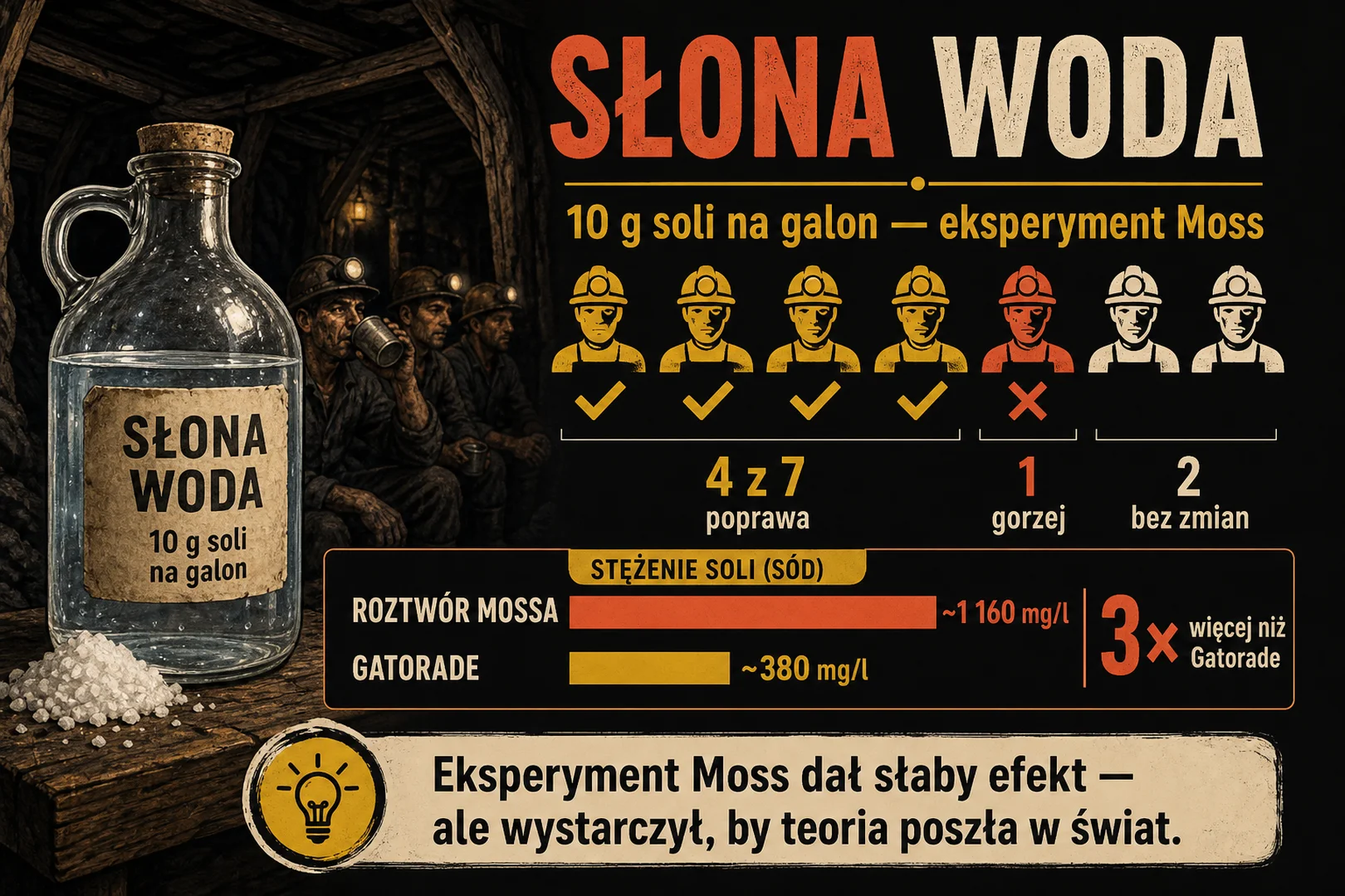 Słona woda - eksperyment Mossa, 4 z 7 poprawa