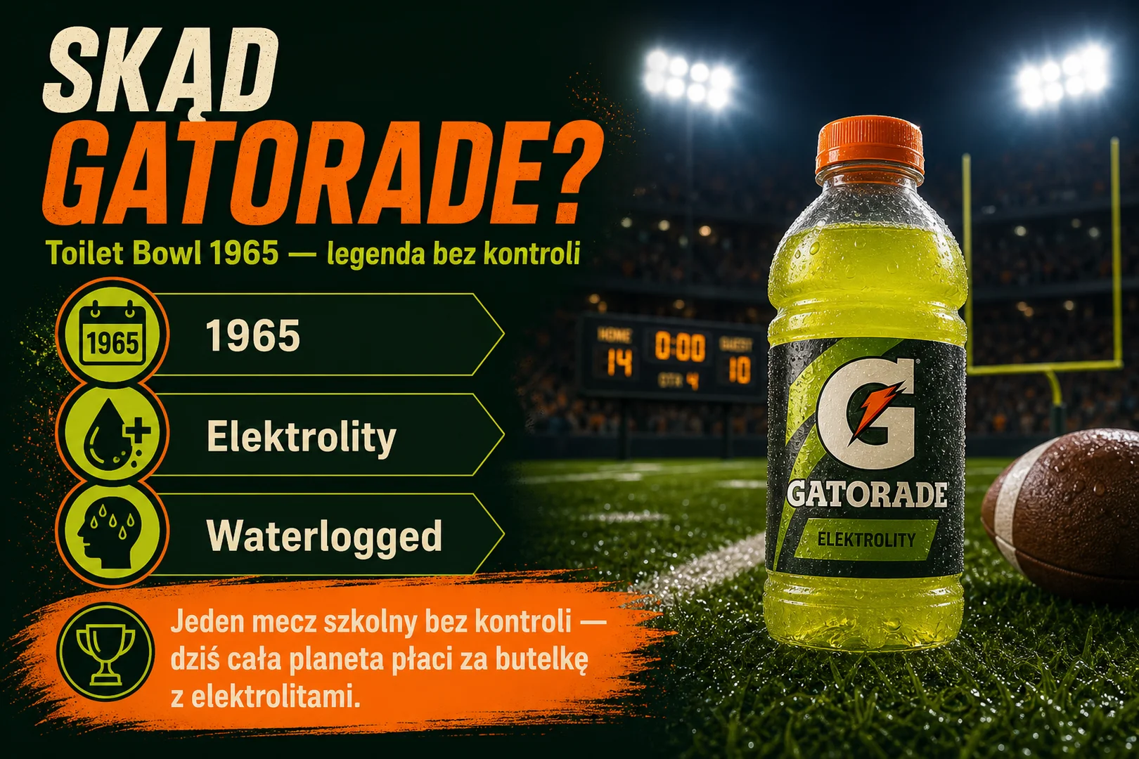 Skąd Gatorade - Toilet Bowl 1965, legenda bez kontroli