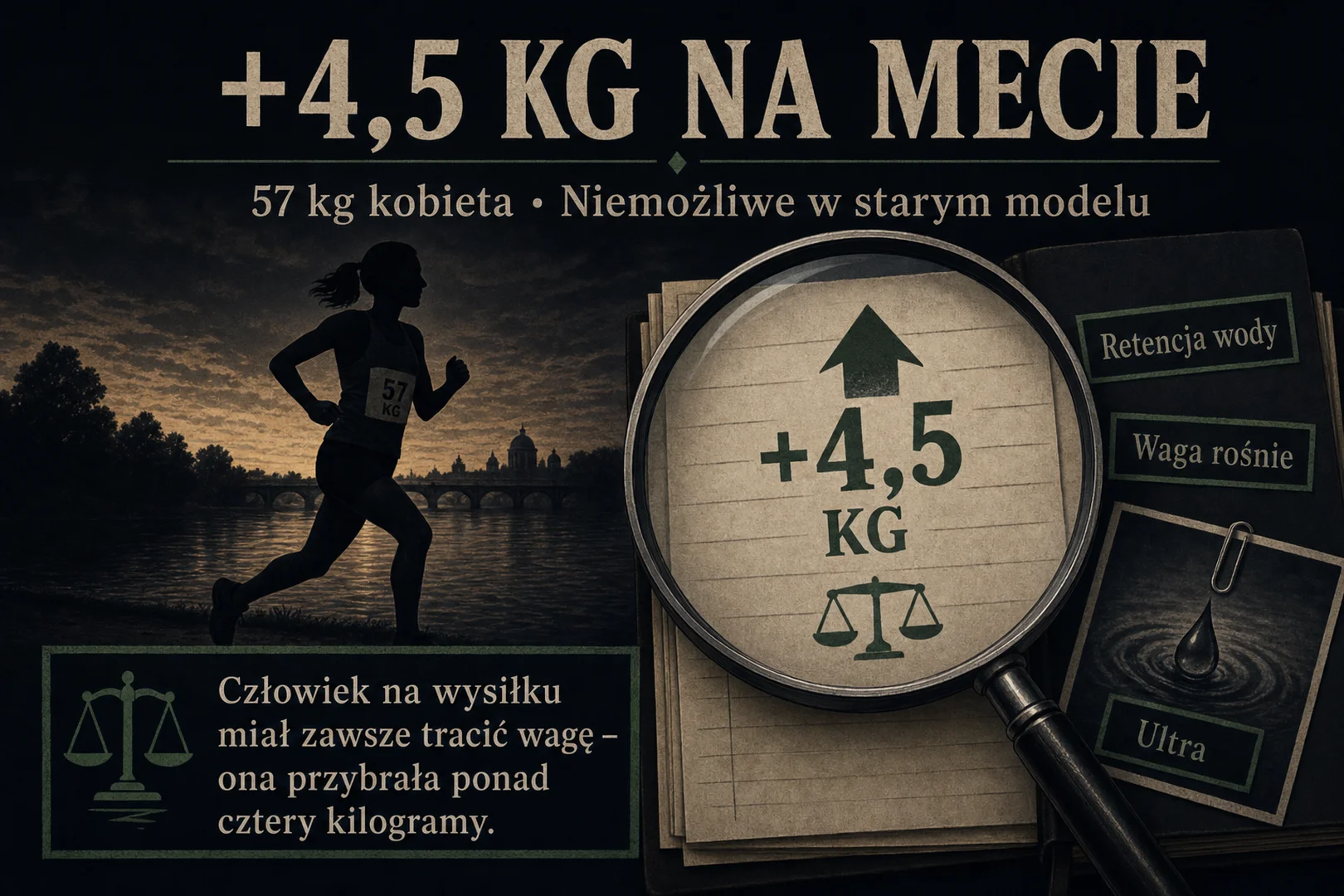 Plus 4,5 kg na mecie - 57 kg kobieta, retencja wody, niemożliwe w starym modelu