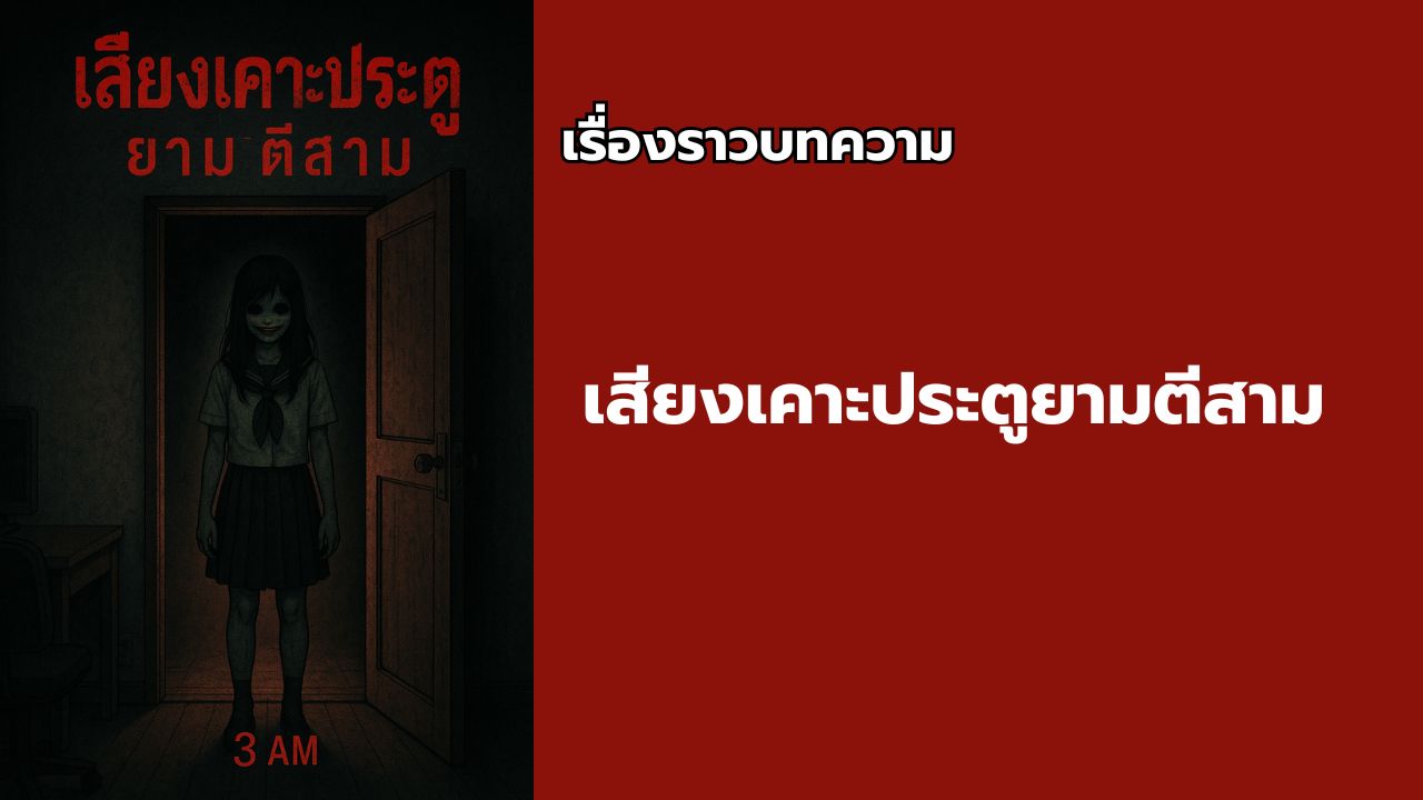 นิยายเรื่อง เสียงเคาะประตูยามตีสาม