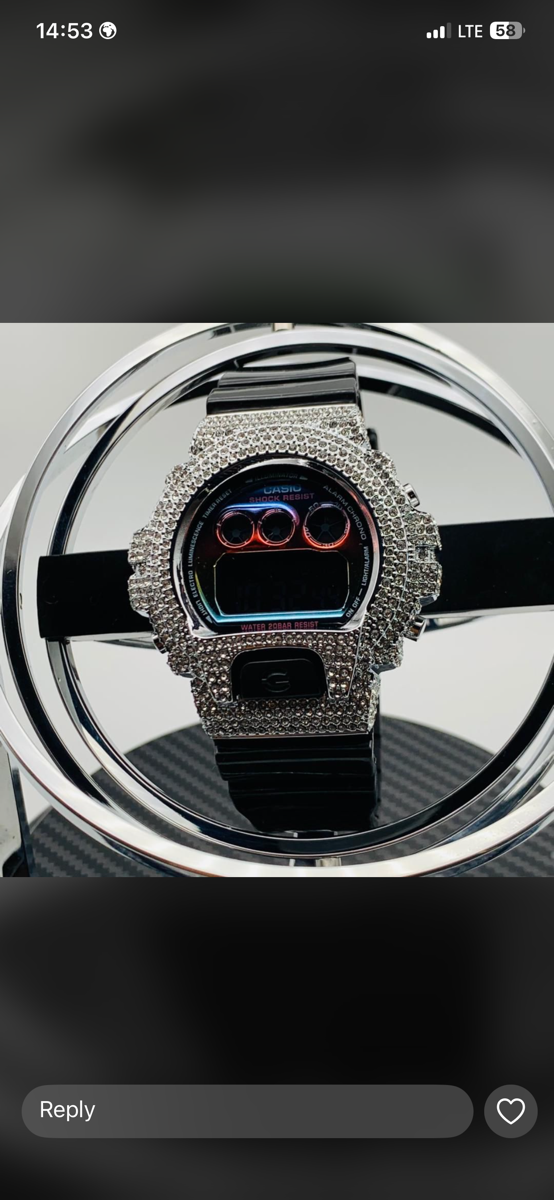 VS diamond stoned Gshock