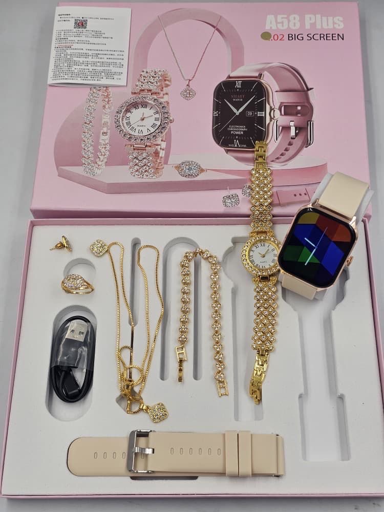 Smart watch and jewelry set