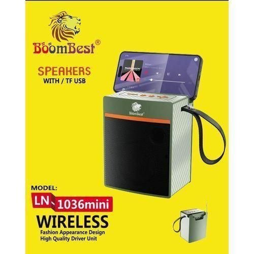 BoomBest 1036 BoomX Wireless Bluetooth Speaker, 50W Dual Drivers, Deep Bass, USB/FM/AUX/TF, Portable Party Sound System- Zealot Killer (BLACK)