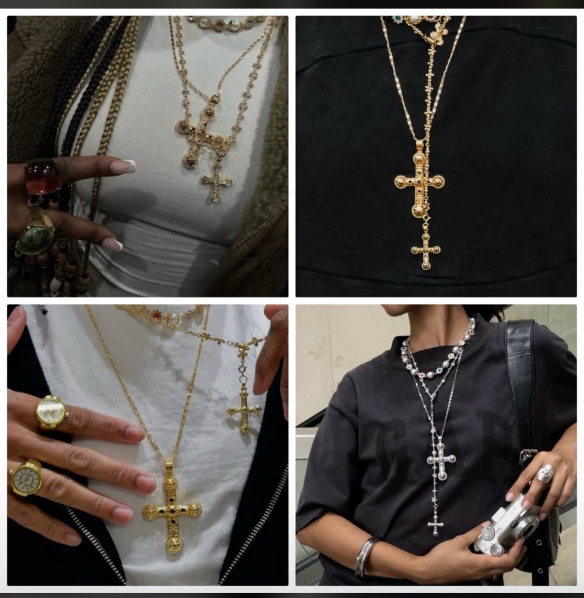 3in1 unisex layered necklace